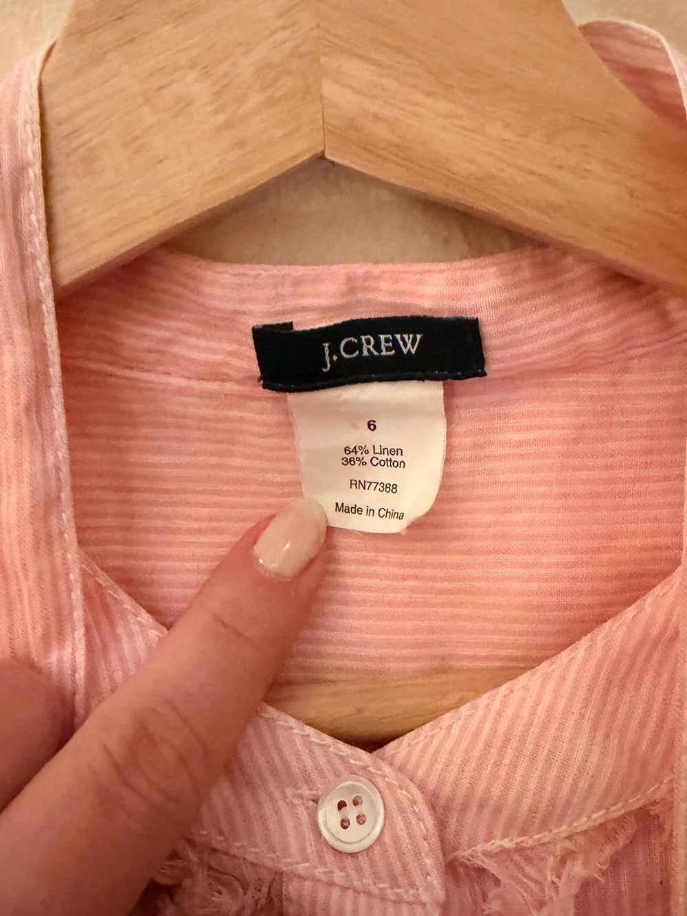 J. Crew Light Pink Midi Dress with Ruffle Bib